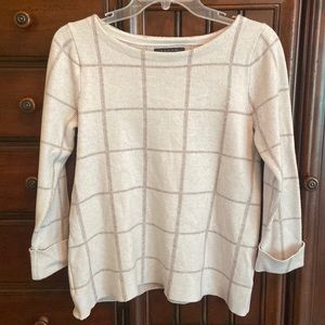 Tahari boatneck heavy top